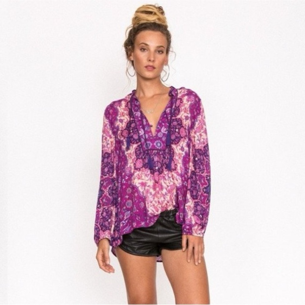 SPELL & THE GYPSY Rare Kiss the Sky blouse size small